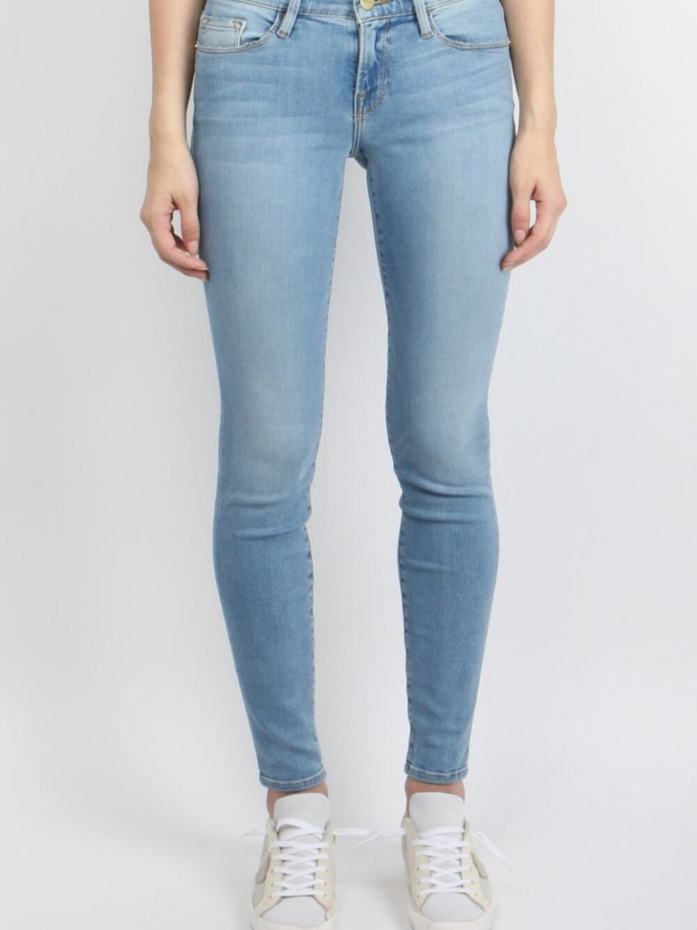 FRAME Denim Le Skinny de Jeanne Women’s Jeans Size 26 Light Wash Skinny